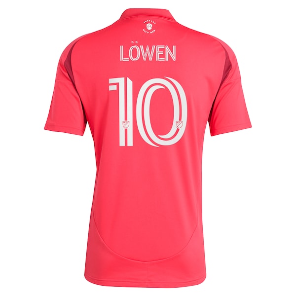 Eduard L?wen St. Louis City SC adidas 2025 Forever CITY Red Replica Player Jersey - Red - Image 3