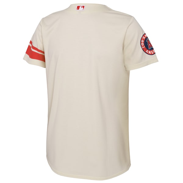 Los Angeles Angels Nike Youth 2022 City Connect Replica Team Jersey - Cream - Image 5