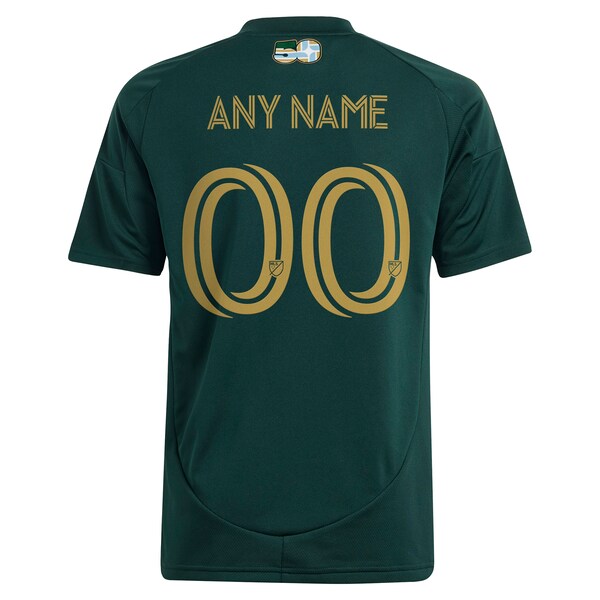 Portland Timbers adidas Youth 2025 Forever Green & Gold Replica Custom Jersey - Green - Image 3