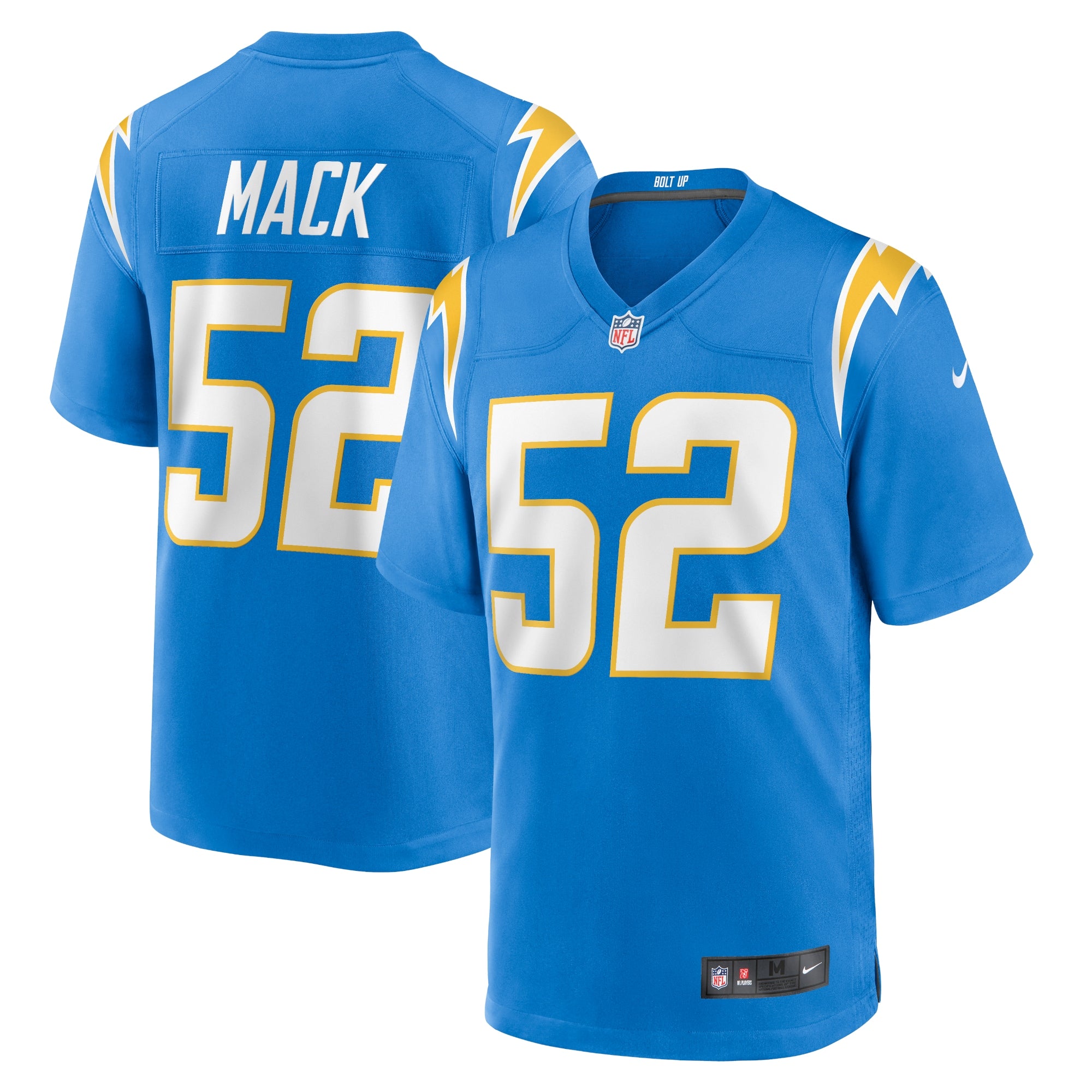 Khalil Mack Los Angeles Chargers Nike Youth Game Jersey - Navy/Powder Blue - Image 4