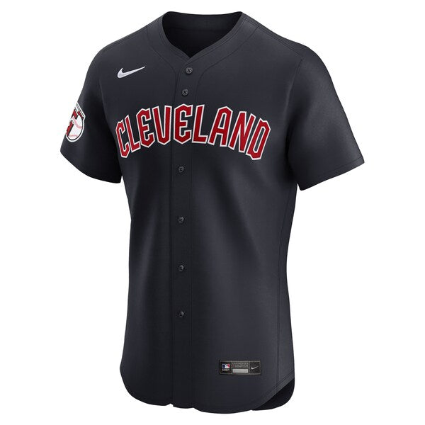 Cleveland Guardians Nike Alternate Vapor Premier Elite Patch Jersey - Navy - Image 3