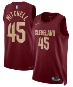 Donovan Mitchell Cleveland Cavaliers Nike Unisex Swingman Jersey - Icon Edition - Wine/White