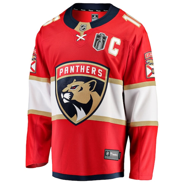 Aleksander Barkov Florida Panthers 2025 Stanley Cup Final Home Breakaway Player Jersey - Red - Image 2
