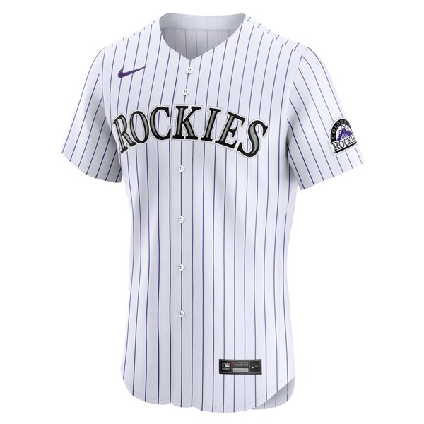 Colorado Rockies Nike Home Elite Jersey - White - Image 2