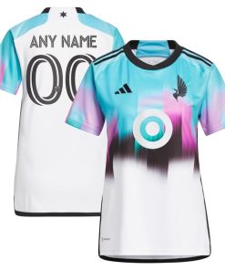 Minnesota United FC adidas Women's 2024 The Northern Lights Kit Replica Custom Jersey - White