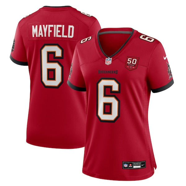 Baker Mayfield Tampa Bay Buccaneers Nike Women's 50th Season Team Game Jersey - Red/White - Image 2