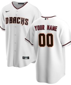 Arizona Diamondbacks Nike Home Replica Custom Jersey - White