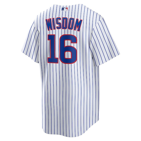 Patrick Wisdom Chicago Cubs Nike Home Replica Jersey - White - Image 3