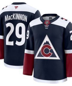Nathan MacKinnon Colorado Avalanche  Alternate Premium Jersey - Navy/Burgundy/White