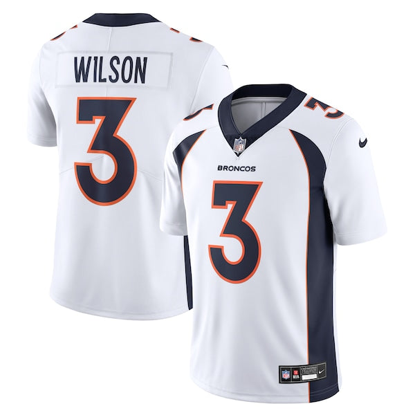 Russell Wilson Denver Broncos Nike Vapor Untouchable Limited Jersey - White/Navy/Orange - Image 2