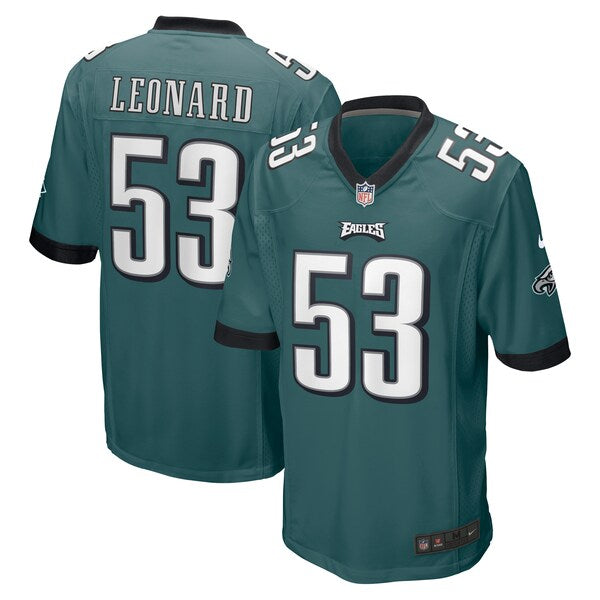 Shaquille Leonard Philadelphia Eagles Nike Game Jersey - Midnight Green