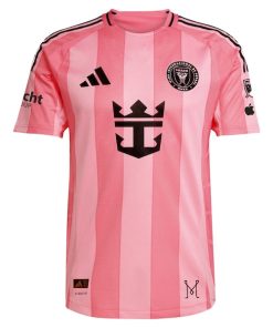 Alternative view of Luis Su¨¢rez Inter Miami CF adidas 2025 Euforia Authentic Player Jersey - Light Pink