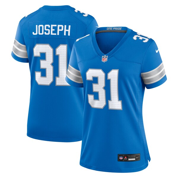 Kerby Joseph Detroit Lions Nike Women's Team Game Jersey - Blue