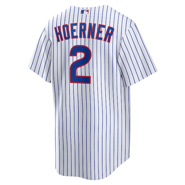 Nico Hoerner Chicago Cubs Nike Replica Player Jersey - White - Image 3