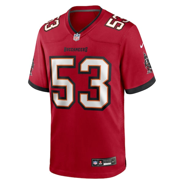 Deion Jennings Tampa Bay Buccaneers Nike Team Game Jersey - Red - Image 2