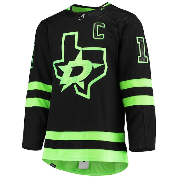 Jamie Benn Dallas Stars adidas Alternate Primegreen Authentic Player Jersey - Black/Kelly Green - Image 3