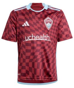 Alternative view of Sam Vines Colorado Rapids adidas Youth 2024 One Flag Kit Replica Player Jersey - Burgundy