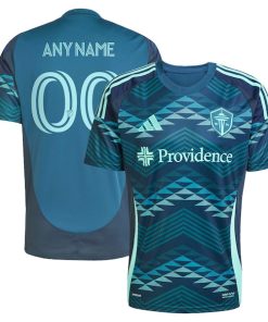 Seattle Sounders FC adidas 2025 The Salish Sea Kit Replica Custom Jersey - Blue