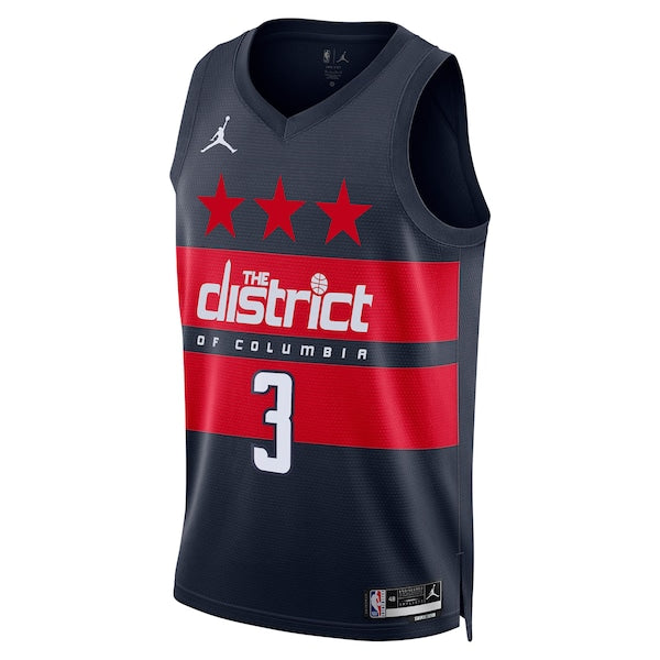 Trae Young Washington Wizards Jordan Brand Unisex Swingman Jersey - Statement Edition - Navy - Image 2