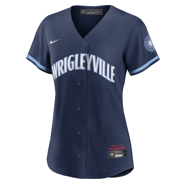 Willson Contreras Chicago Cubs Nike Women's City Connect Replica Player Jersey - Navy - Image 2