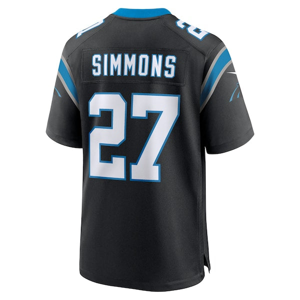 Isaiah Simmons Carolina Panthers Nike Team Game Jersey - Black - Image 3