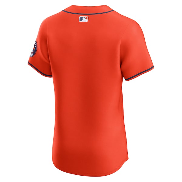 Houston Astros Nike Alternate Vapor Premier Elite Patch Jersey - Orange - Image 3
