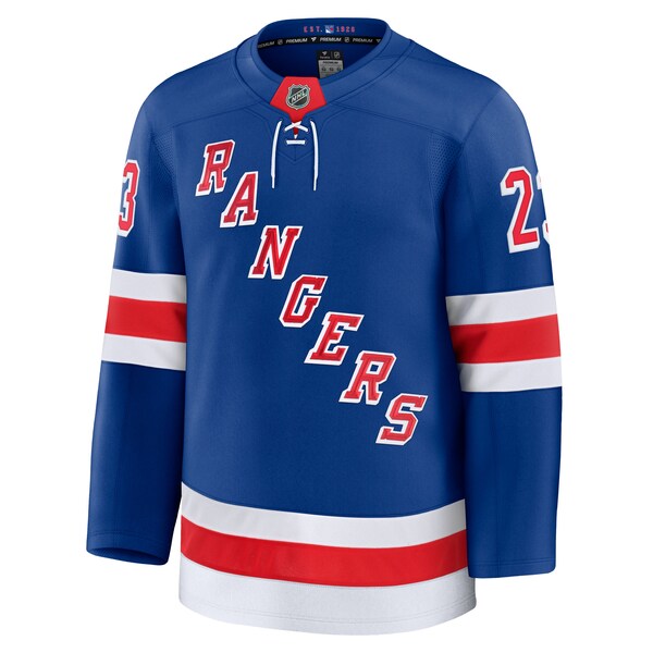 Adam Fox New York Rangers Home Premium Jersey - Blue - Image 3