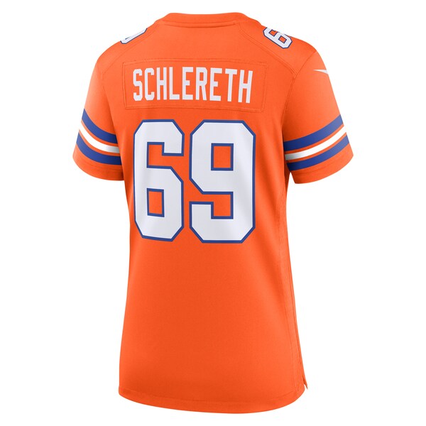 Mark Schlereth Denver Broncos Nike Women's Mile High Collection 1977 Throwback Retired Player Game Jersey - Orange - Image 3