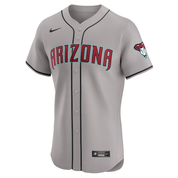 Arizona Diamondbacks Nike Vapor Premier Elite Patch Jersey - Gray - Image 3