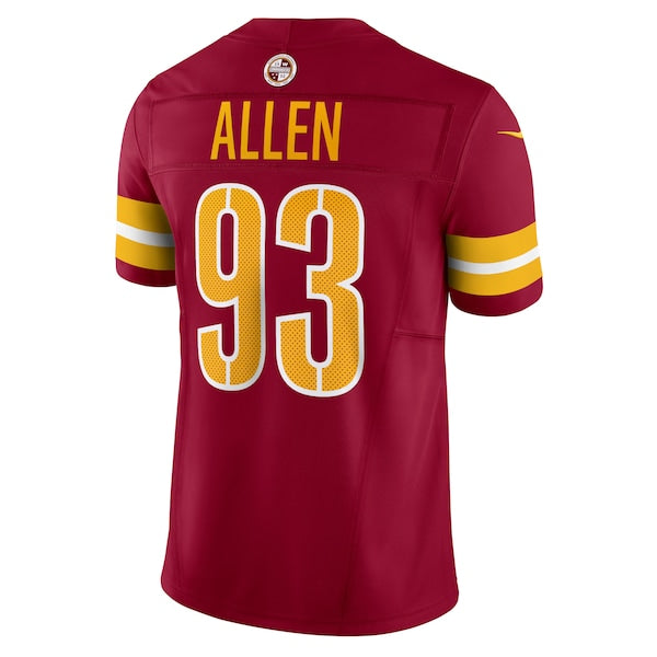 Jonathan Allen Washington Commanders Nike Vapor F.U.S.E. Limited Jersey - Burgundy/Black - Image 4