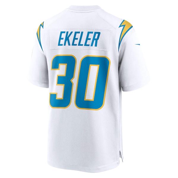 Austin Ekeler Los Angeles Chargers Nike Game Jersey - White/Navy/Royal - Image 4
