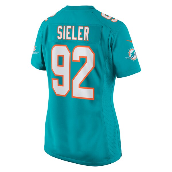 Zach Sieler Miami Dolphins Nike Women's Game Jersey - Aqua - Image 3