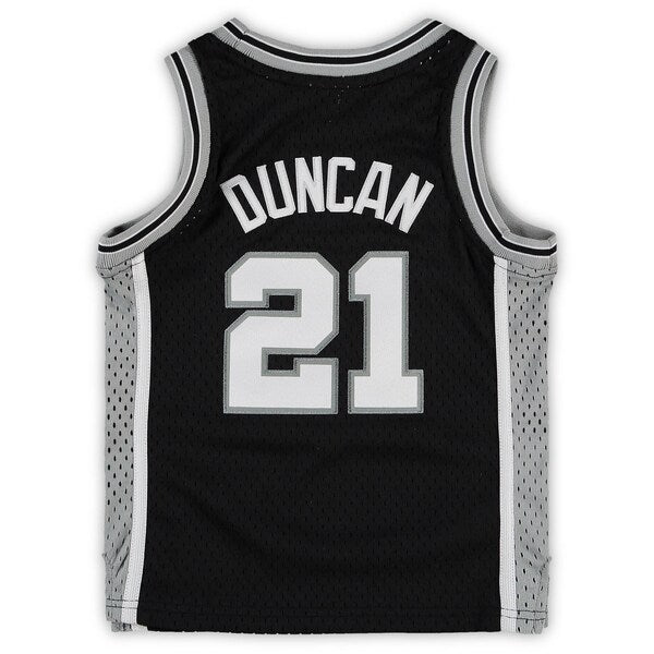 Tim Duncan San Antonio Spurs Preschool 1998/99 Hardwood Classics Throwback Team Jersey - Black - Image 3