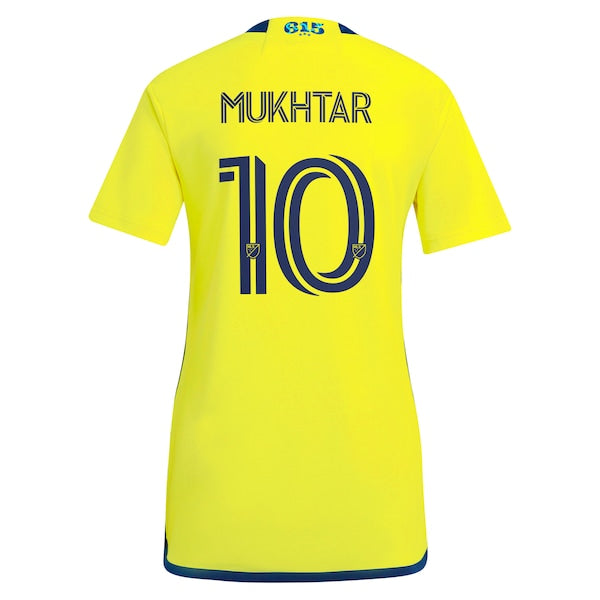 Hany Mukhtar Nashville SC adidas Women's 2024 The 615 Kit Replica Player Jersey - Yellow - Image 3