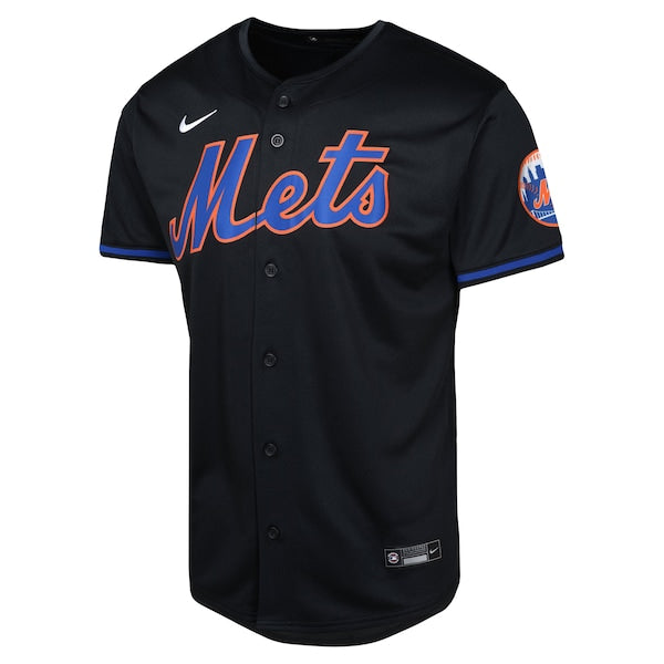 New York Mets Nike Youth Alternate Limited Jersey - Black - Image 2