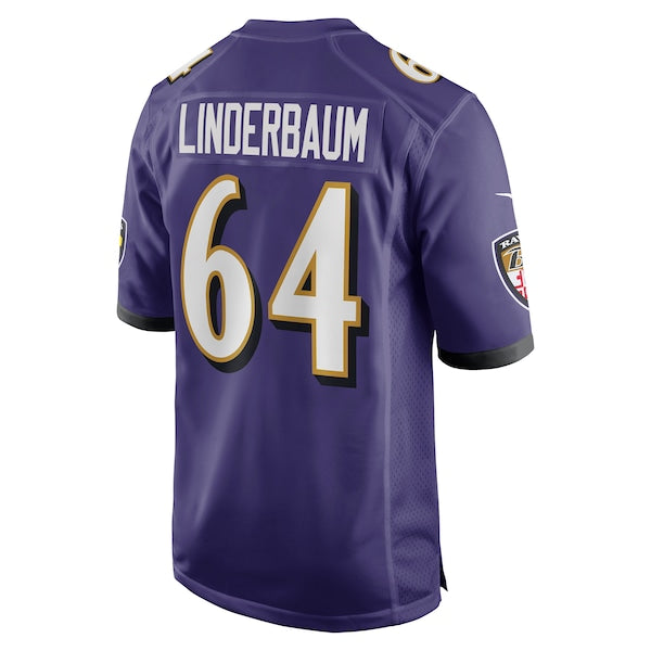 Tyler Linderbaum Baltimore Ravens Nike Player Game Jersey - Purple - Image 3