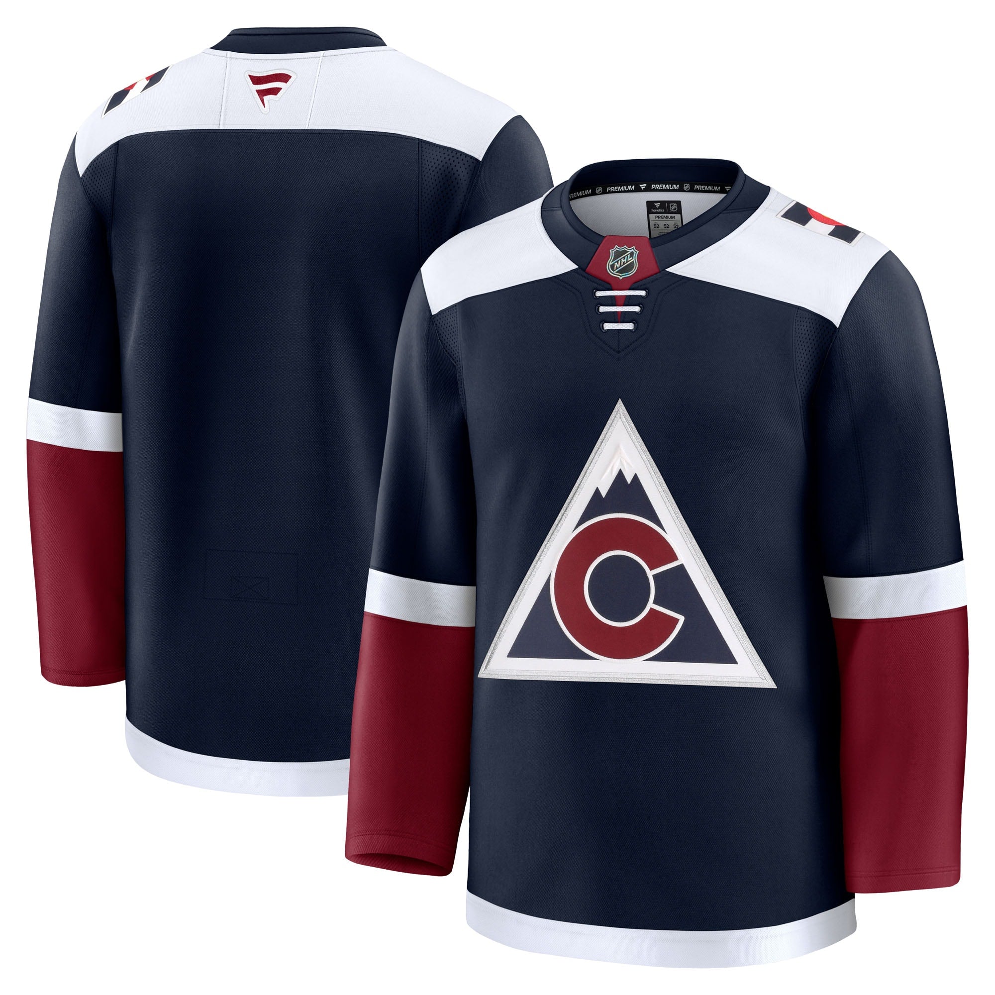 Colorado Avalanche Away Premium Jersey - White/Navy/Burgundy - Image 10