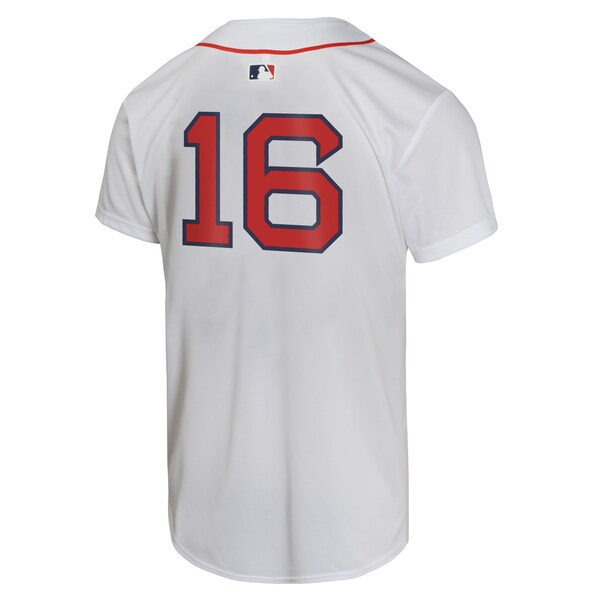 Jarren Duran Boston Red Sox Nike Youth Home Player Game Jersey - White - Image 3