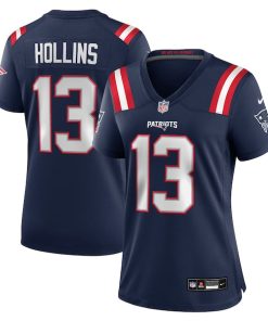 Mack Hollins New England Patriots Nike Women's Team Game Jersey -  Navy