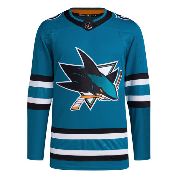 San Jose Sharks adidas Men's Home Primegreen Authentic Jersey - Teal - Image 2