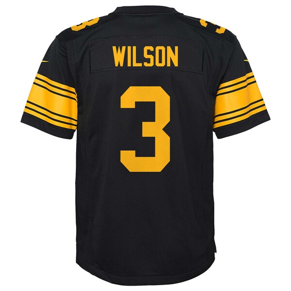 Russell Wilson Pittsburgh Steelers Nike Youth Alternate Player Game Jersey - Black - Image 4
