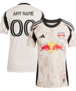 New York Red Bulls adidas Women's 2025 Stone Kit Replica Custom Jersey - Tan