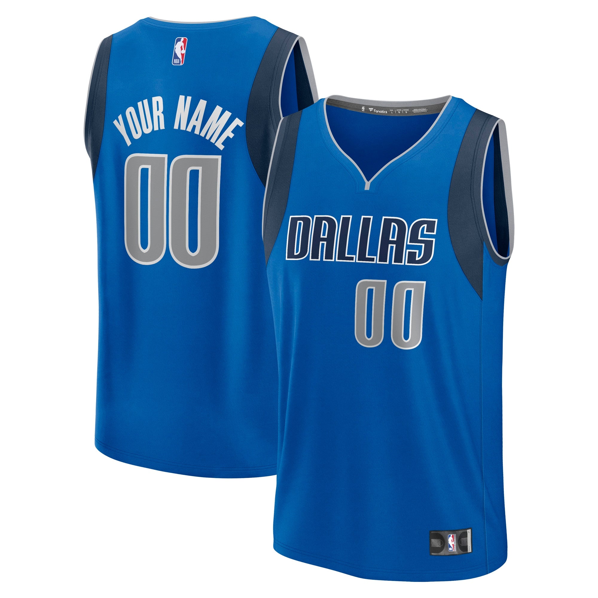 Dallas Mavericks Custom Fast Break Jersey - Statement Edition - Navy/Blue - Image 5
