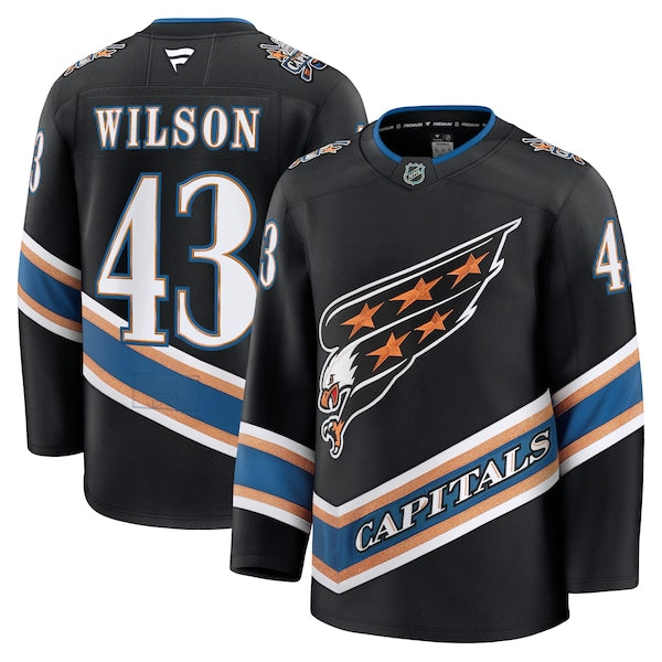Tom Wilson Washington Capitals Alternate 50th Anniversary Premium Jersey - Black/Red
