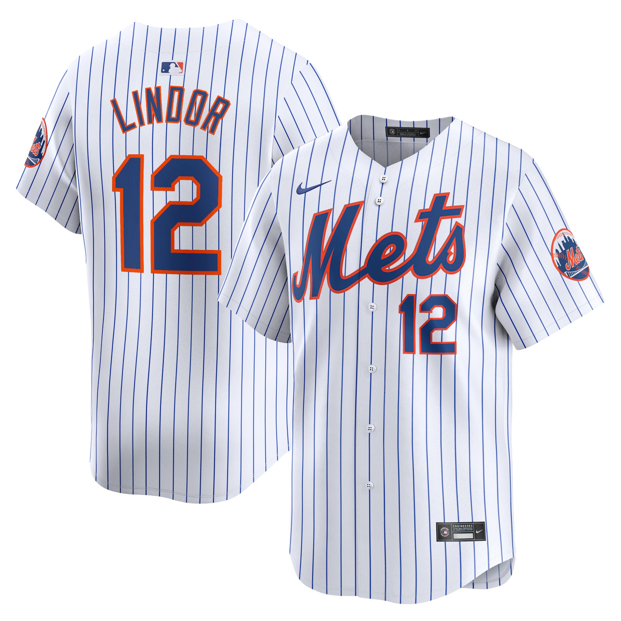 Francisco Lindor New York Mets Nike Away Limited Player Jersey - Gray/White - Image 5