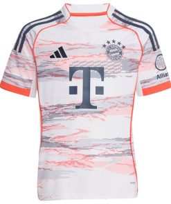 Alternative view of Bayern Munich adidas Youth 2025/26 Away Replica Jersey - White