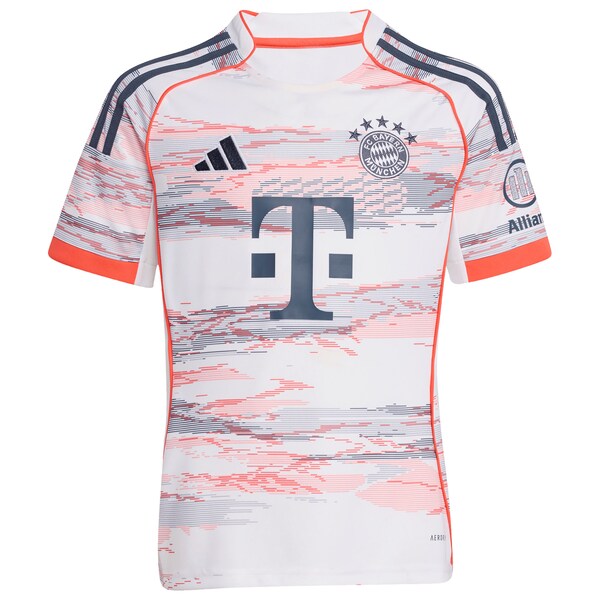 Bayern Munich adidas Youth 2025/26 Away Replica Jersey - White - Image 2