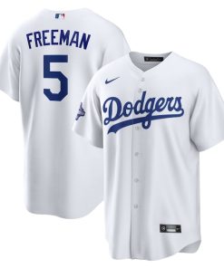 Freddie Freeman Los Angeles Dodgers Nike Home 2025 World Series Champions Replica Jersey - White