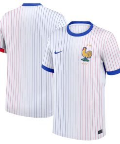 France National Team Nike Youth 2024 Away Replica Blank Jersey - White
