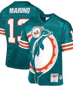 Dan Marino Miami Dolphins 1984 Throwback Fashion Jersey - Aqua